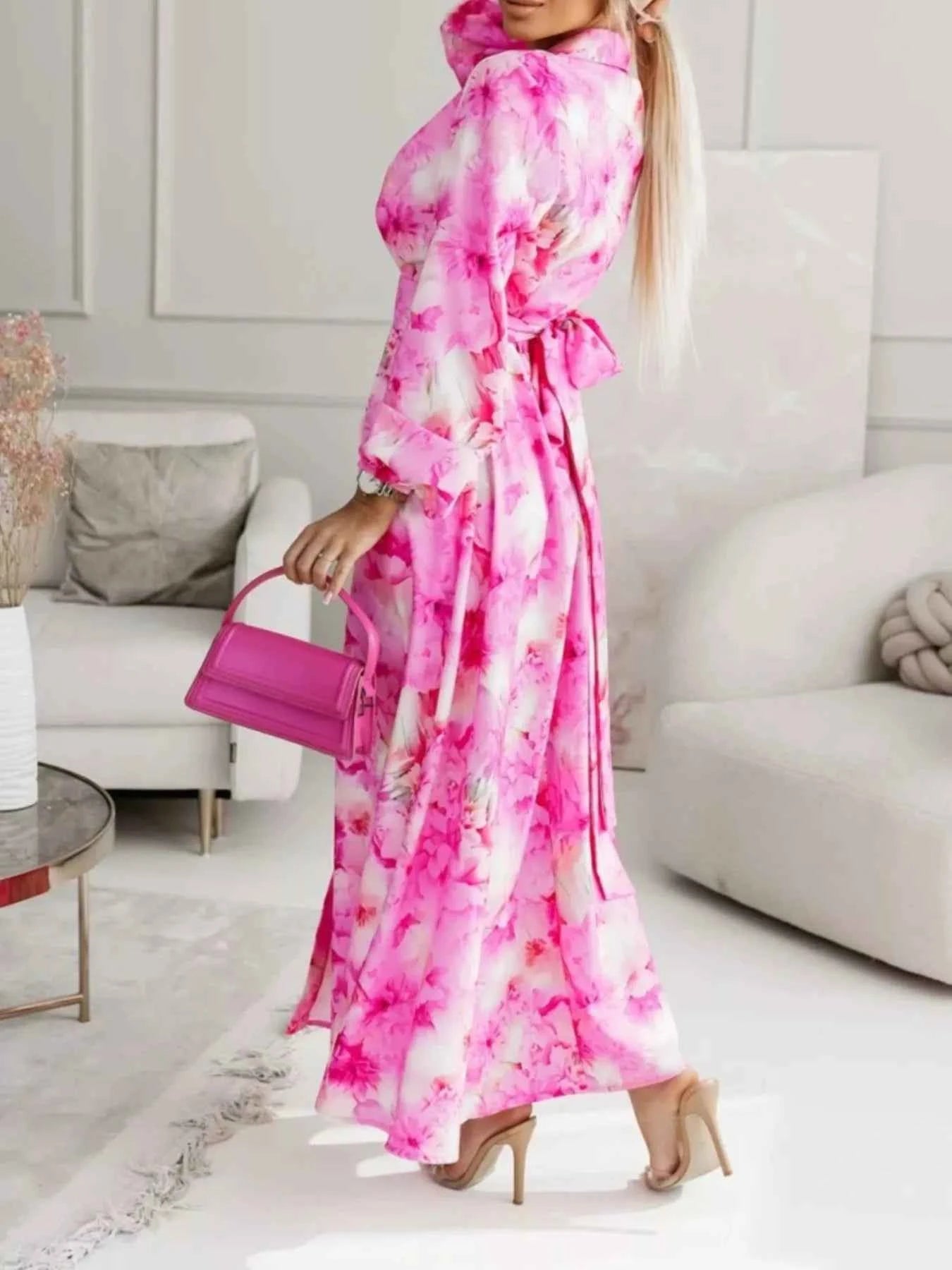 Long Sleeve Maxi Shirt Dress