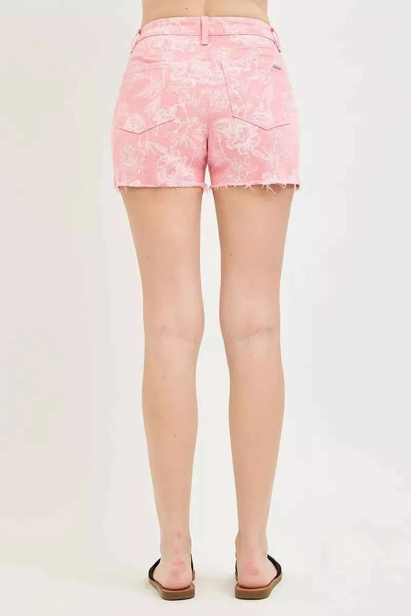 RISEN High Rise Printed Shorts