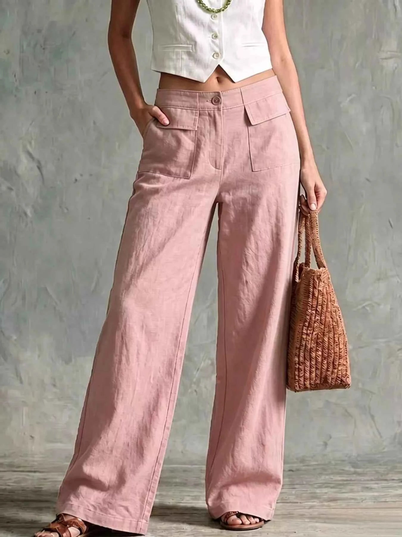 Full Size Wide Leg Pants Plus Size