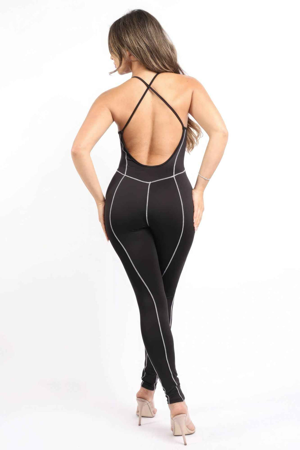 Overlock Line Jumpsuit