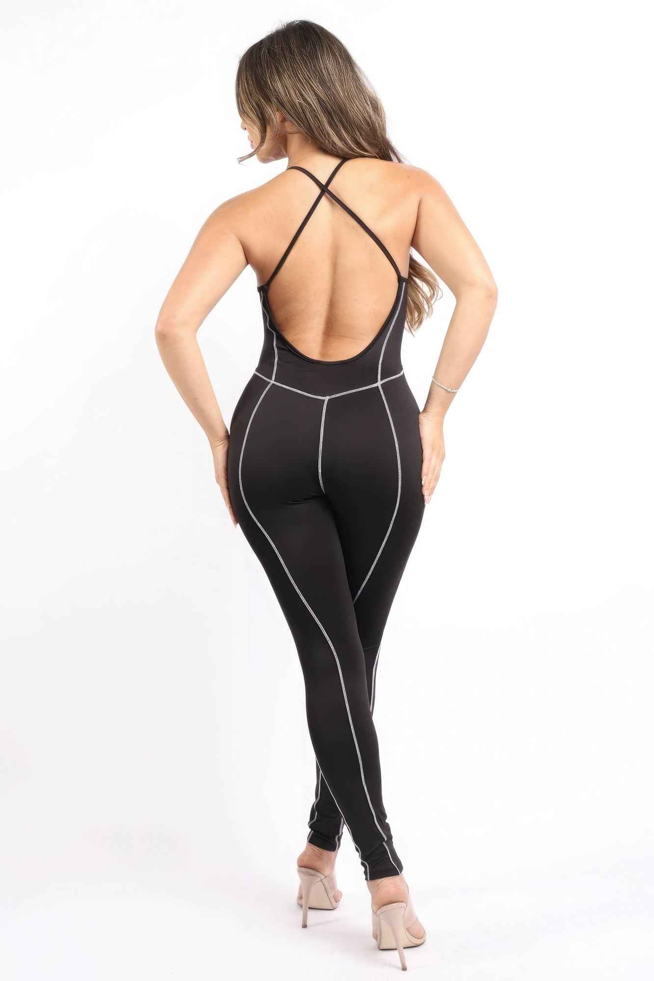 Overlock Line Jumpsuit