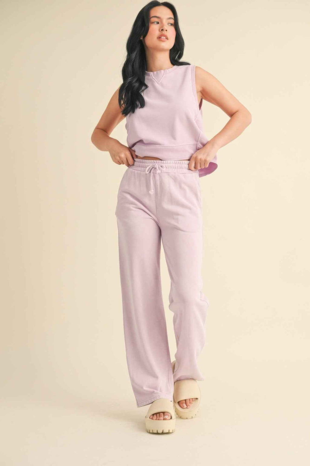 Mineral Wash Sleeveless Top