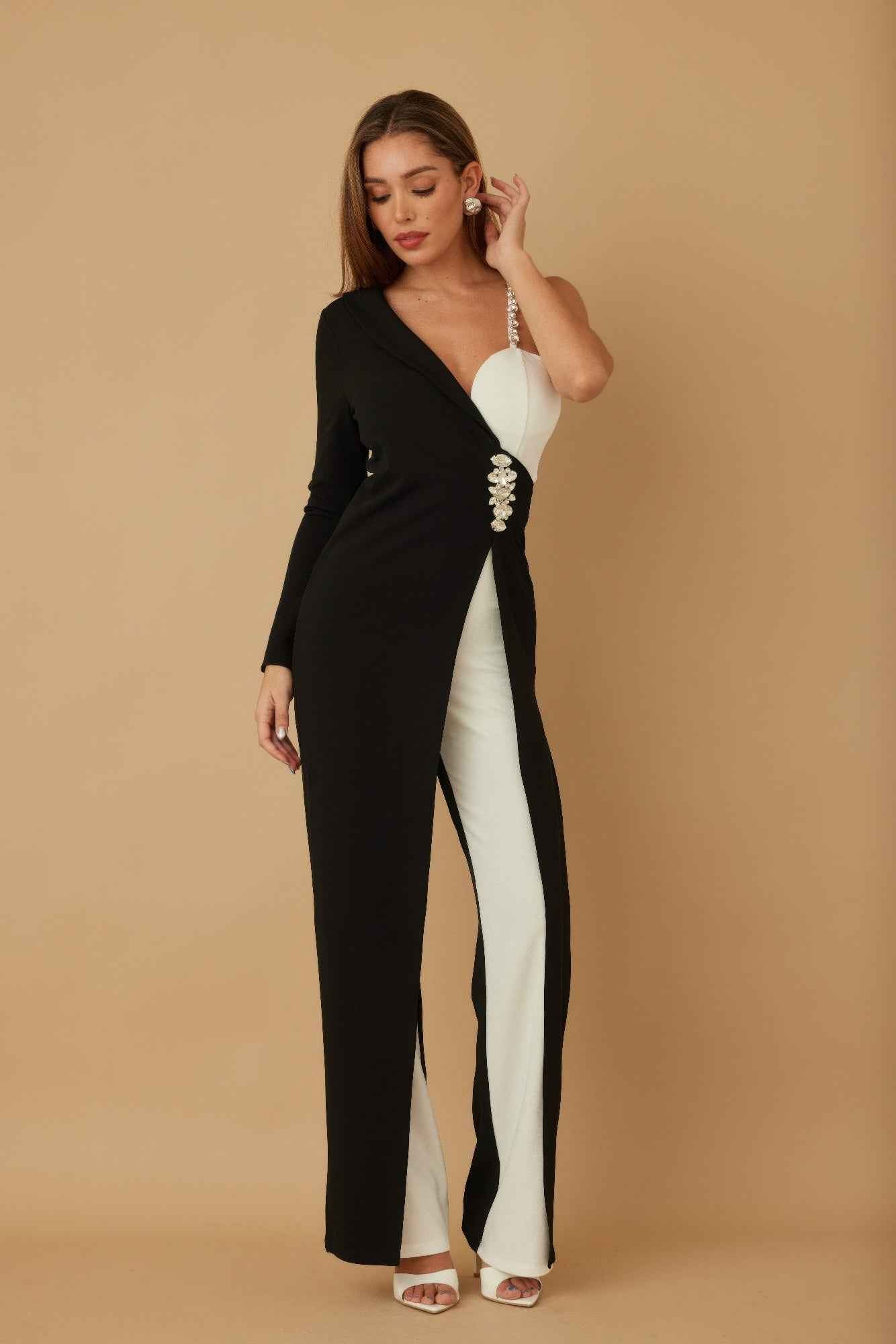 Jewel One Strap Shoulder Jumpsuit - Excel Merchandise - – Liorienne