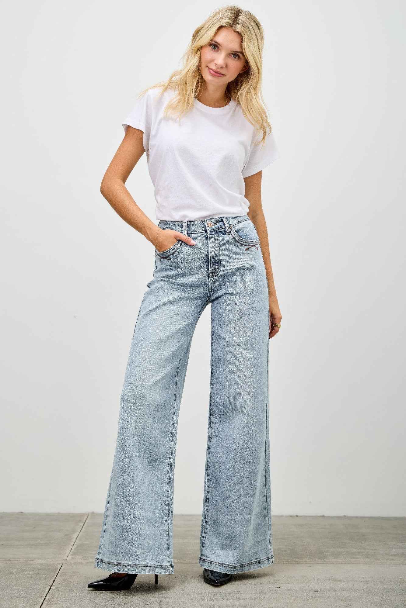 High Rise Wide Leg