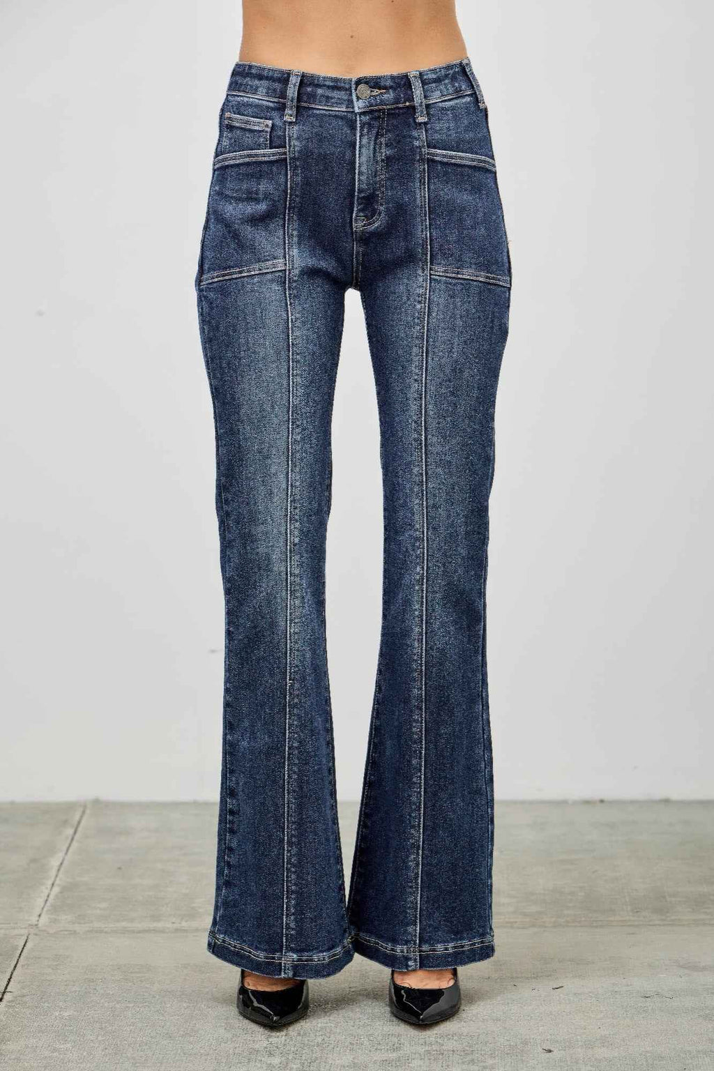 High Rise Boot Cut With Seam Detail