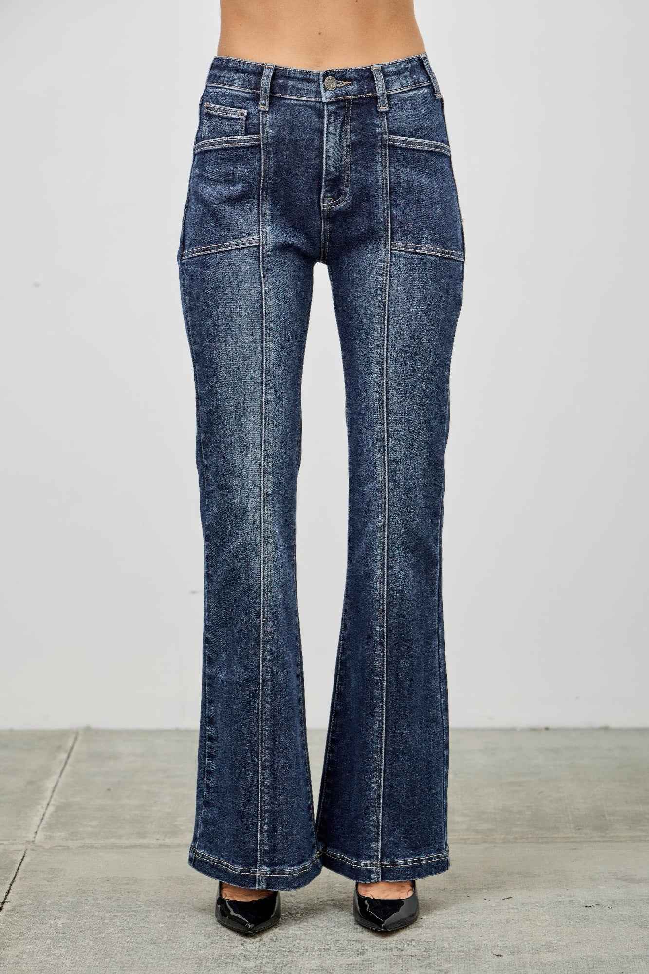 High Rise Boot Cut With Seam Detail