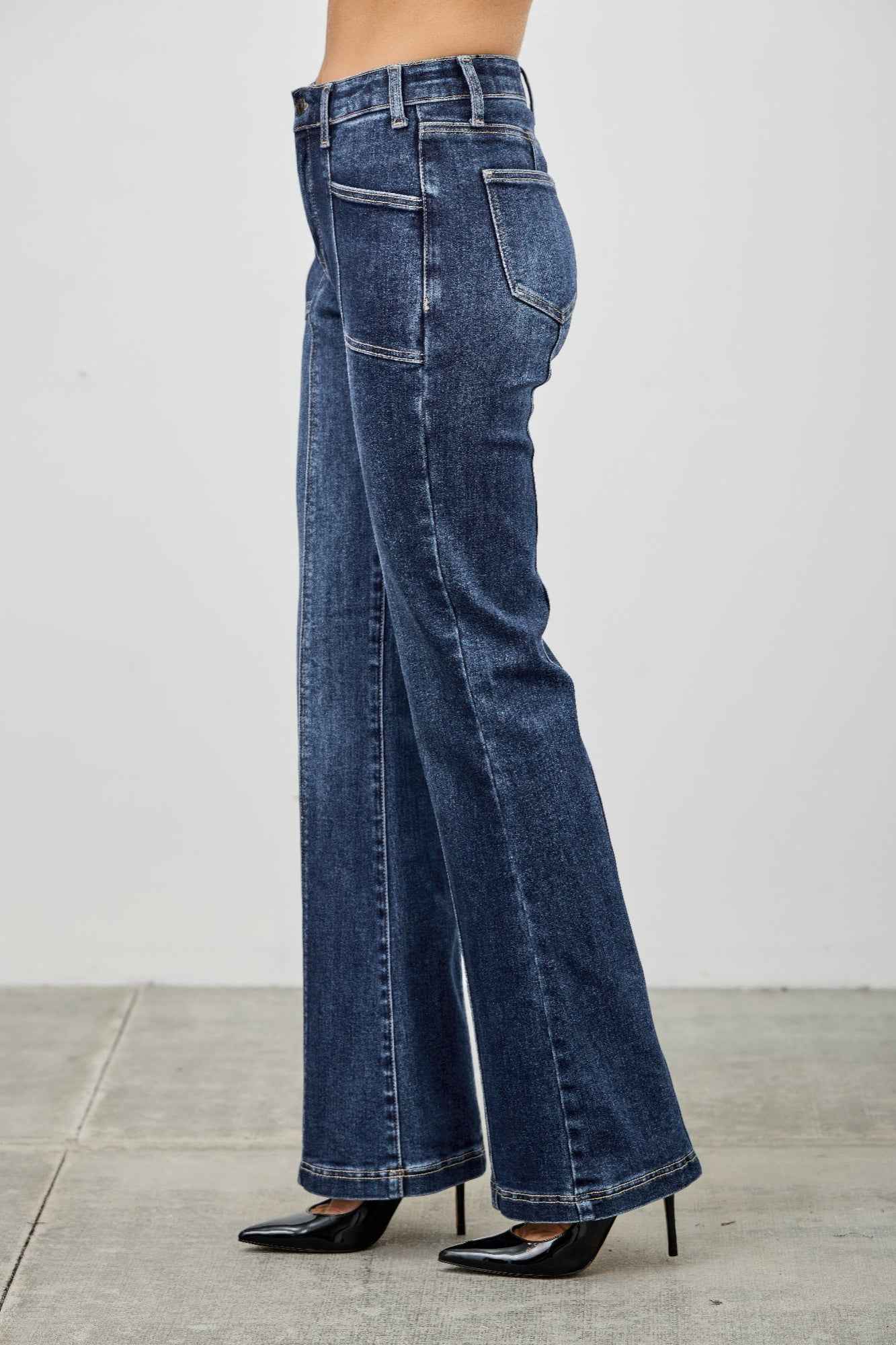 High Rise Boot Cut With Seam Detail