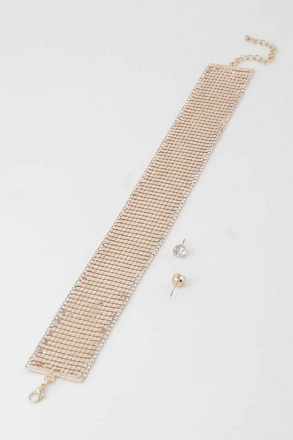 Wide Sequin Choker Necklace