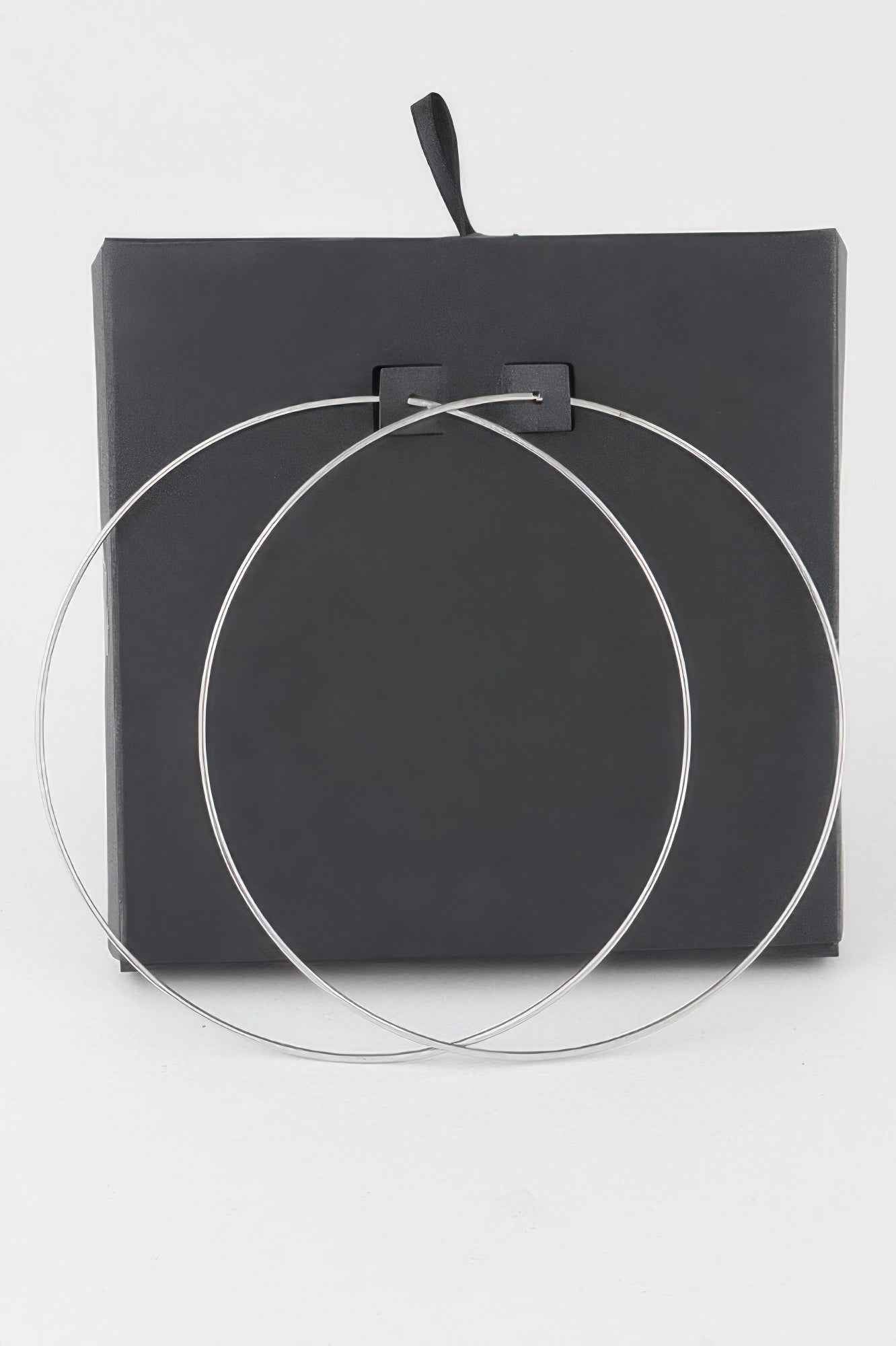Wide Metal Hoop Earrings