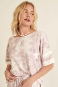 A Star-pattern Tie-dye Knit Top - Excel Merchandise