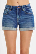 Low Rise Cuffed Shorts - RISEN