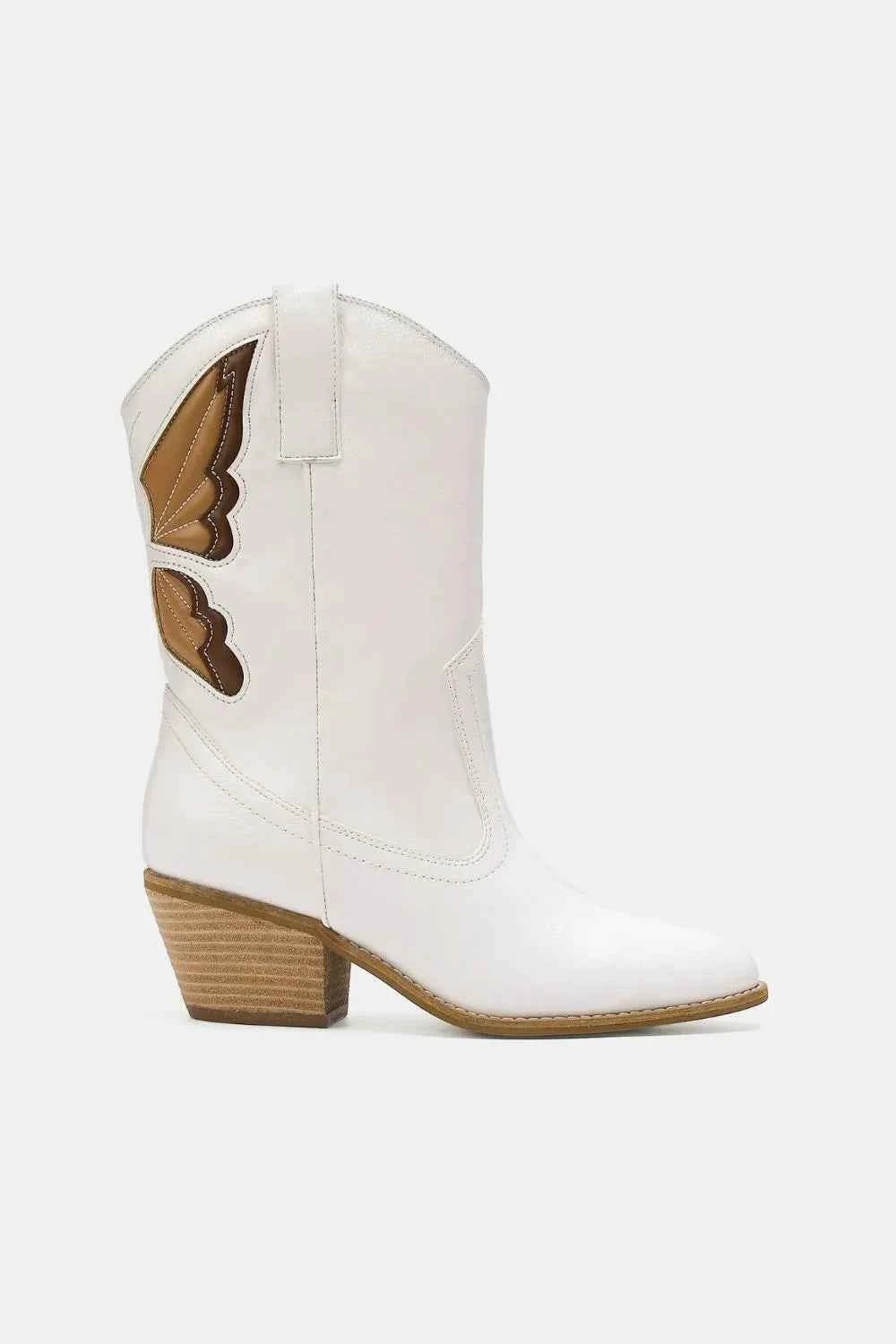 Beast Fashion Butterfly Cut Detail Point Toe Boots - Liorienne