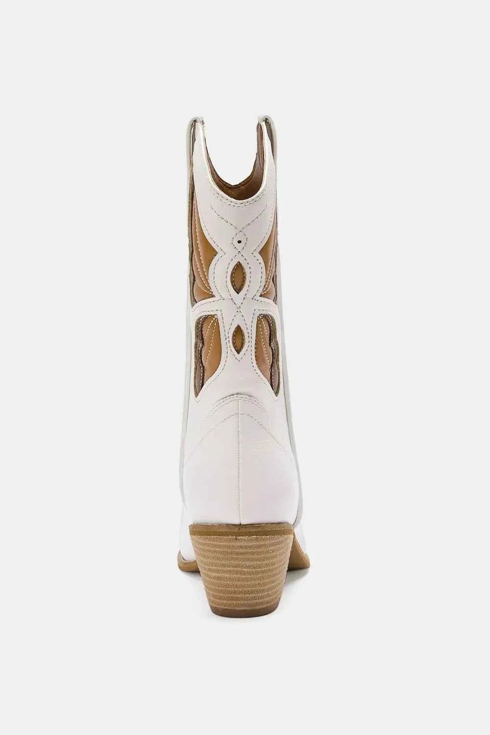 Beast Fashion Butterfly Cut Detail Point Toe Boots - Liorienne