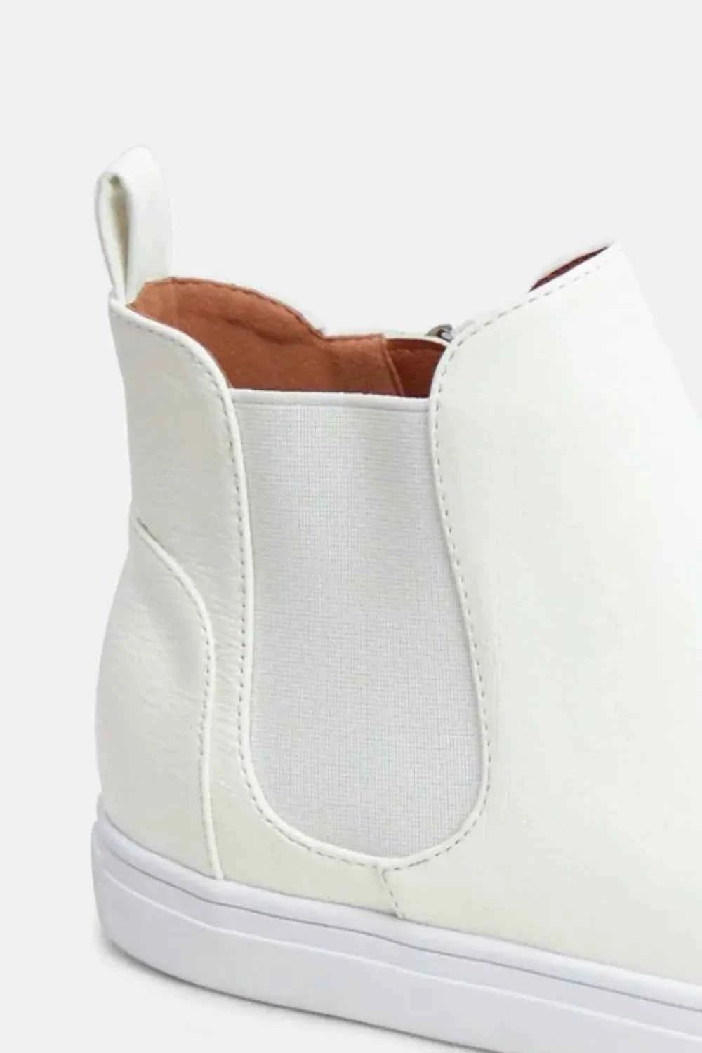 Beast Fashion Faux Suede Elastic Side Panel Sneakers - Liorienne