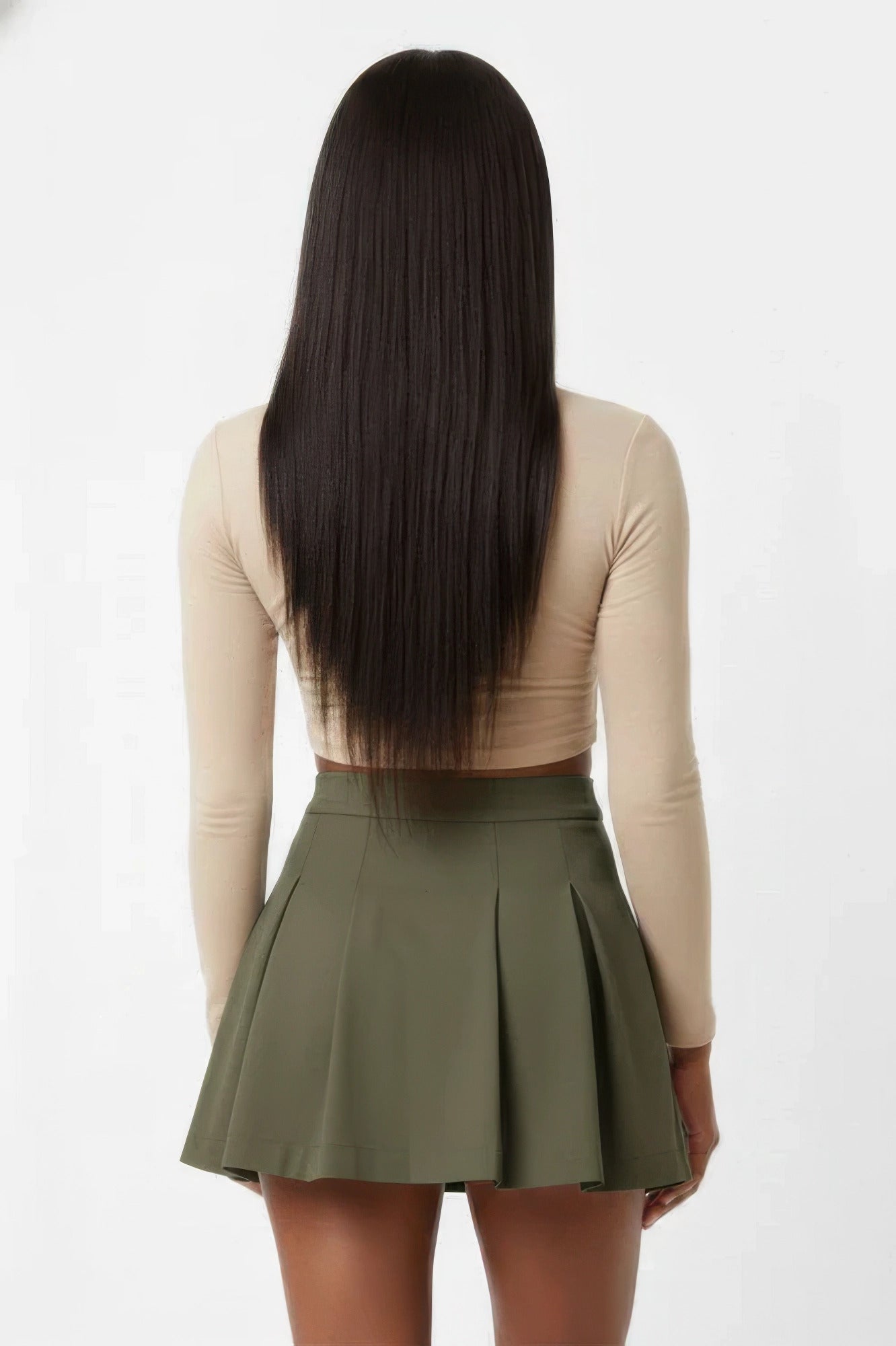 Essential High-waist Pleated Mini Skirt - Liorienne
