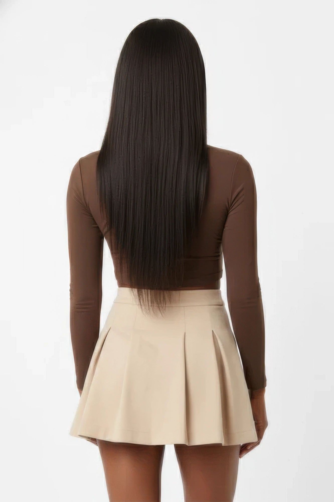 Essential High-waist Pleated Mini Skirt - Liorienne