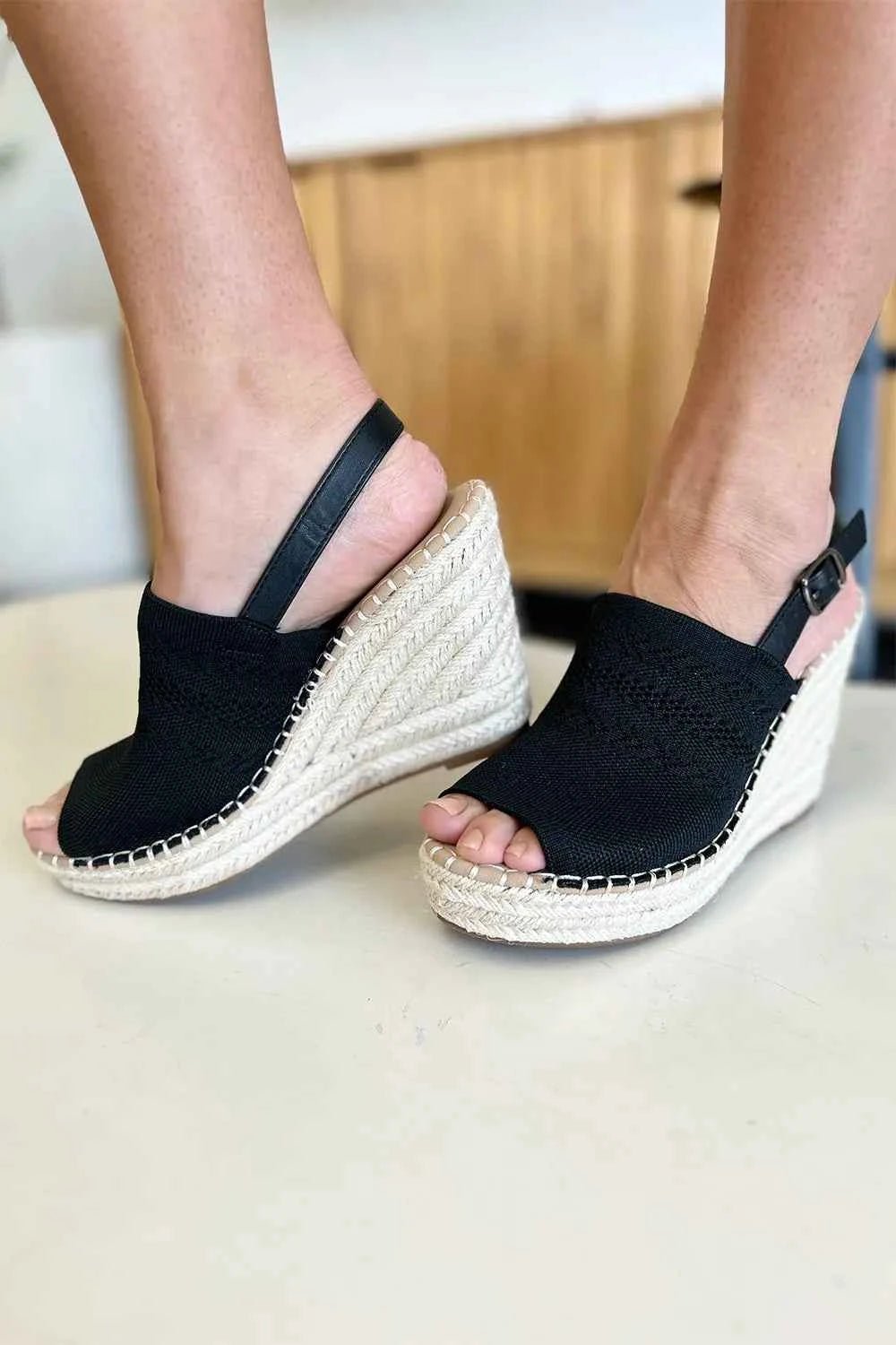 Forever Link Peep Toe High Heel Sandals - Liorienne