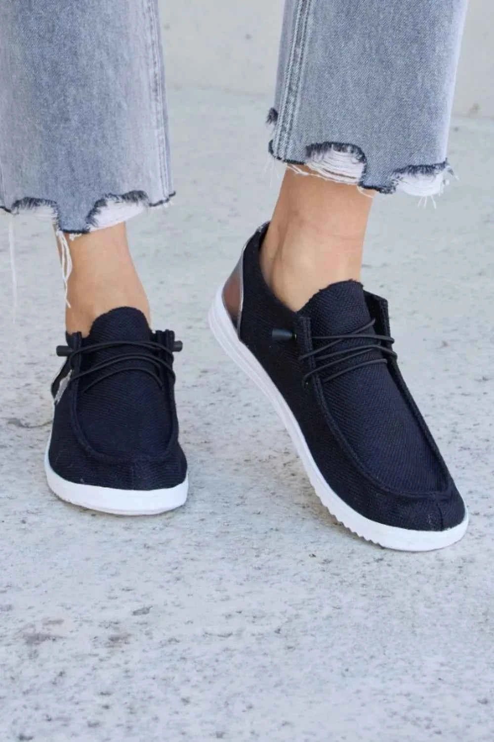Forever Link Star Lace-Up Flat Sneakers - Liorienne
