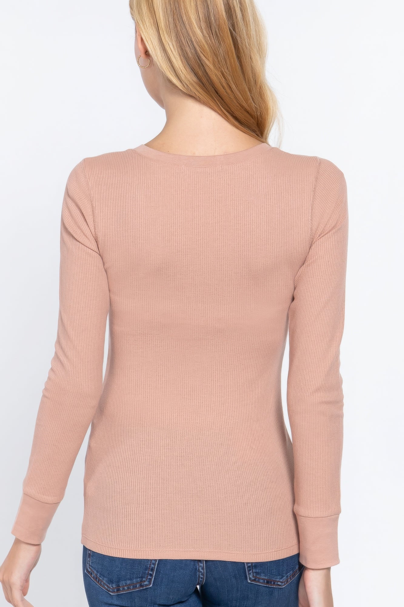 Long Slv V-neck Thermal Top - Liorienne