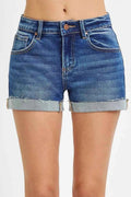 Low Rise Cuffed Shorts - RISEN - Liorienne