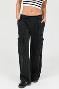 Mineral Wash Wide Leg Cargo Pants - Excel Merchandise