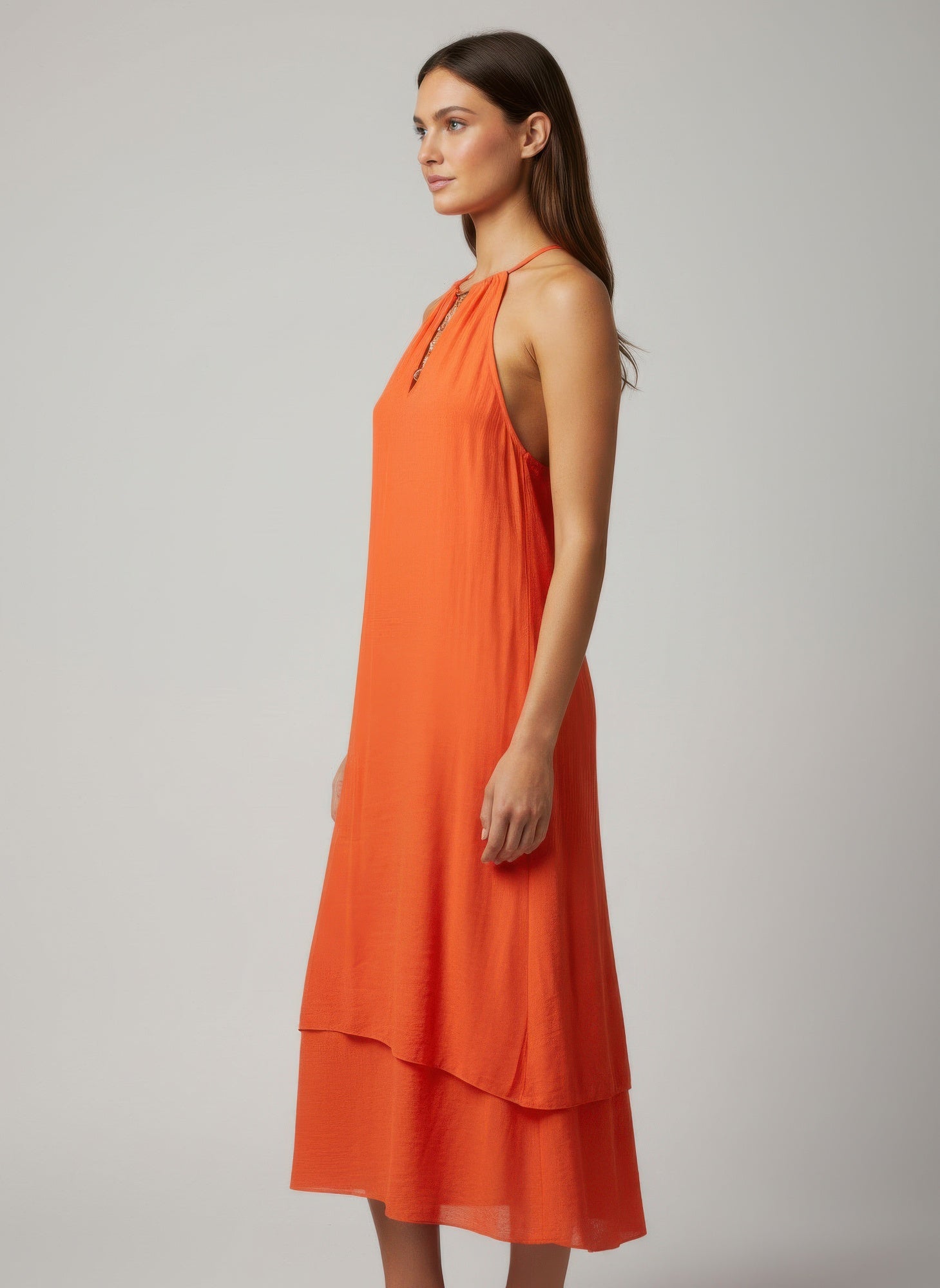 Mlle Gabrielle Solid Sleeveless Dress - Liorienne