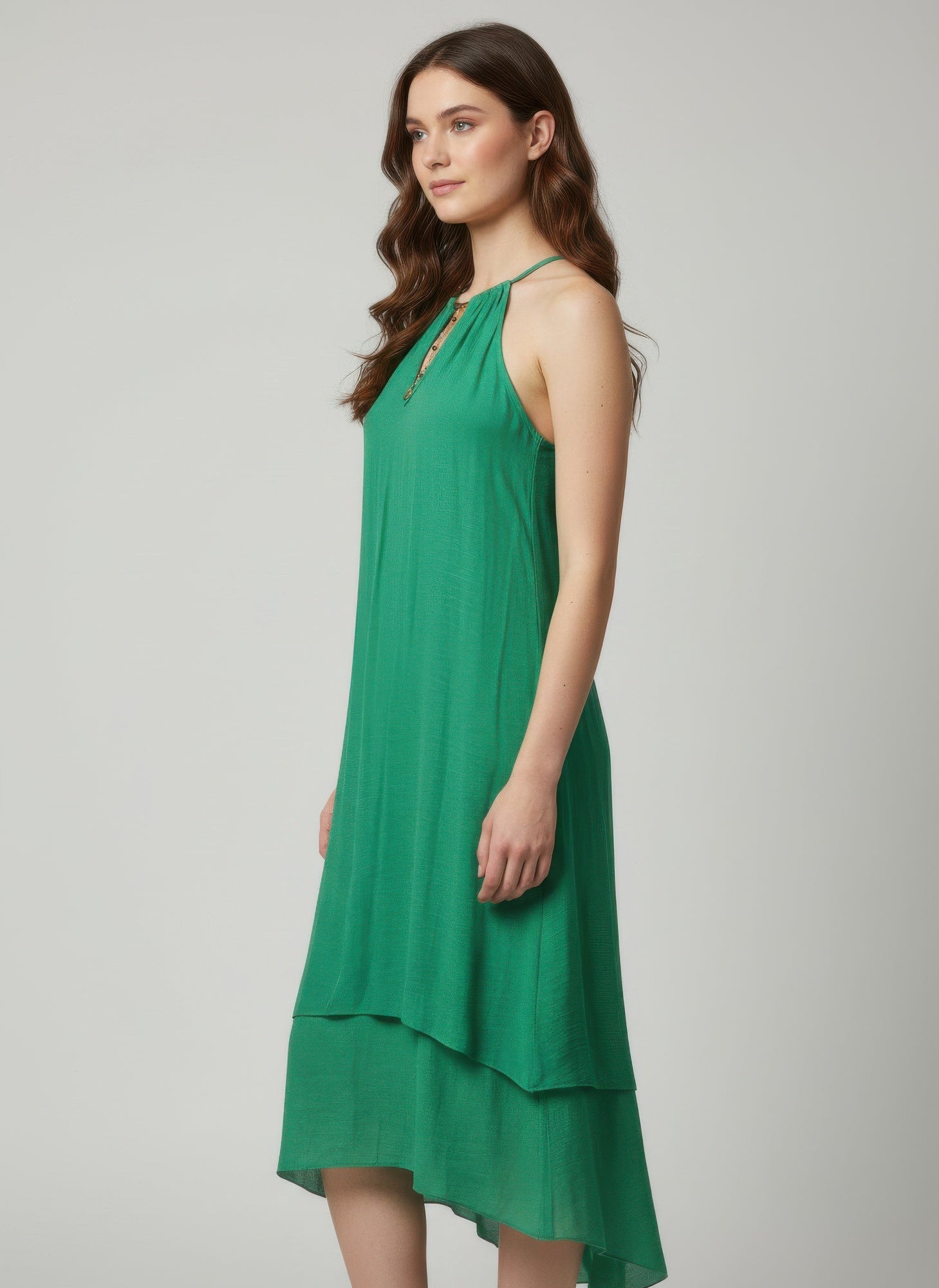 Mlle Gabrielle Solid Sleeveless Dress - Liorienne