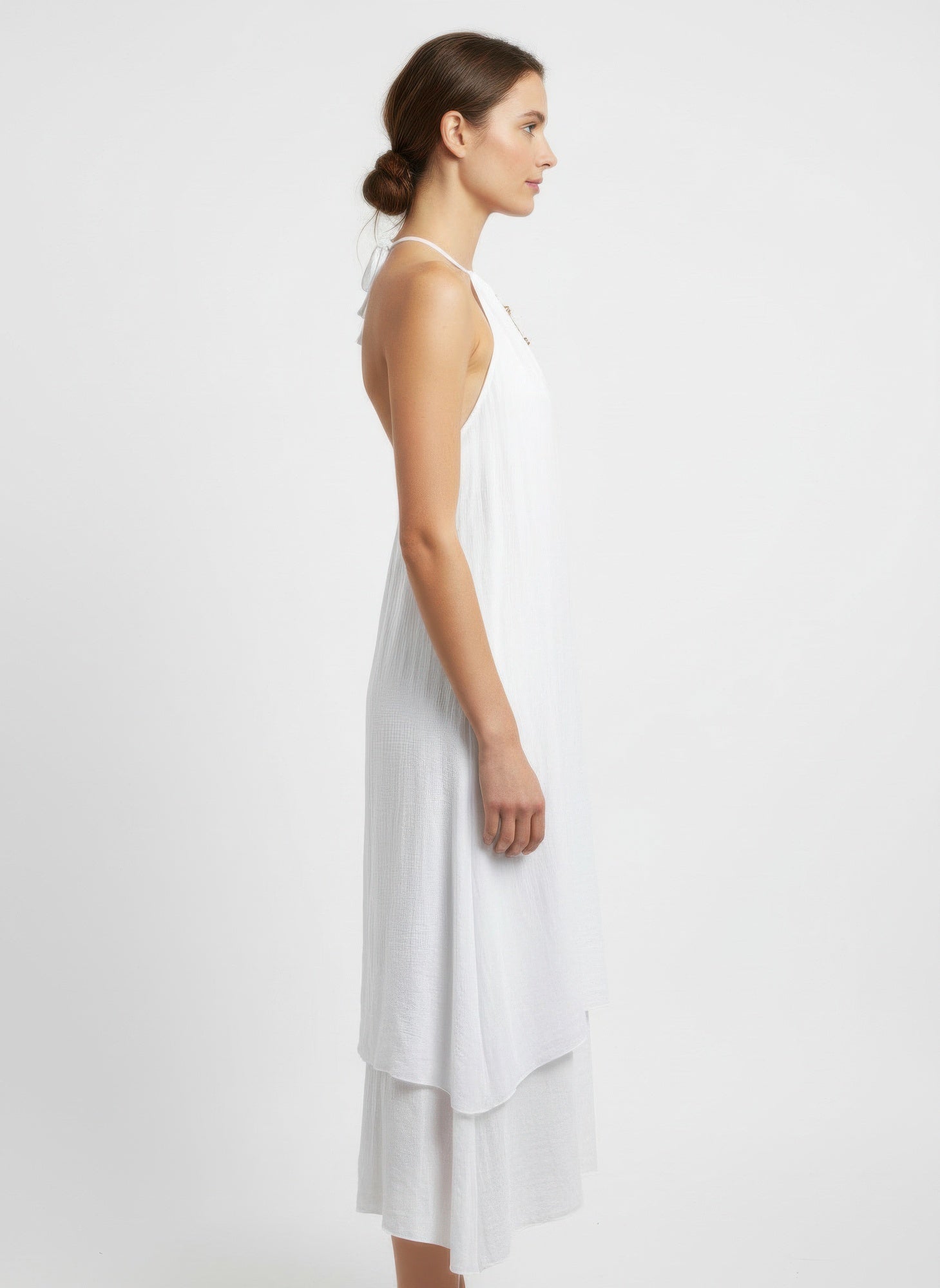 Mlle Gabrielle Solid Sleeveless Dress - Liorienne
