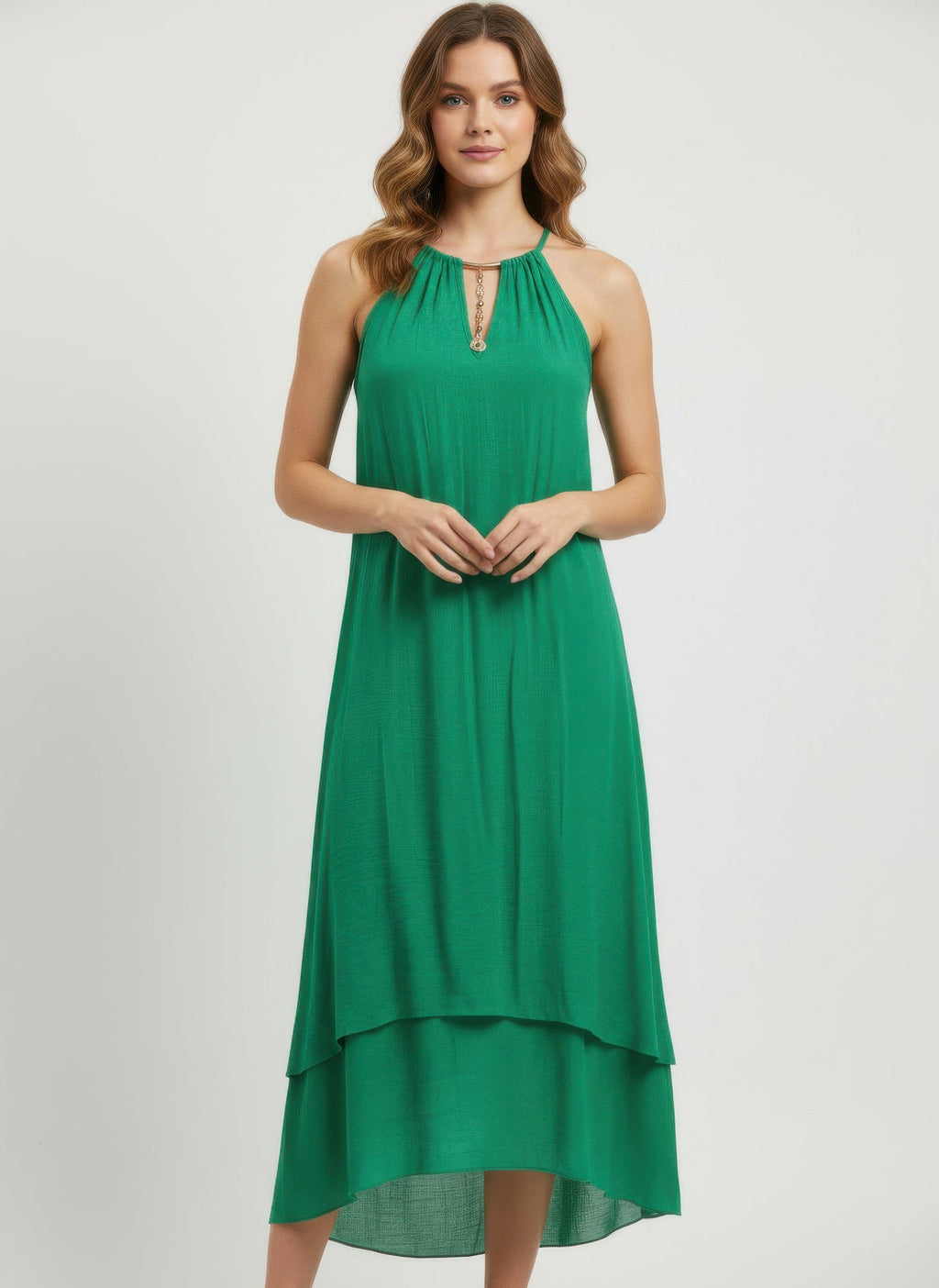 Mlle Gabrielle Solid Sleeveless Dress - Liorienne