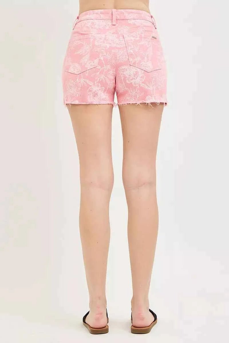 RISEN High Rise Printed Shorts - Liorienne