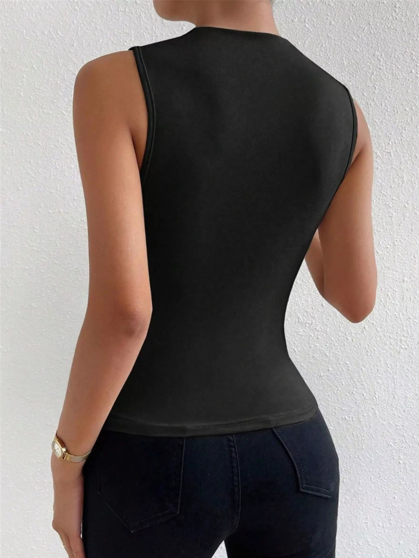 Ruched Solid Color Tank - Excel Merchandise