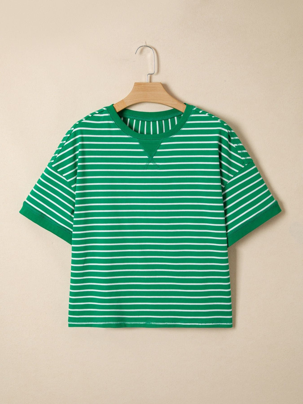 Striped Short Sleeve Relaxed-Fit T-Shirt - Excel Merchandise