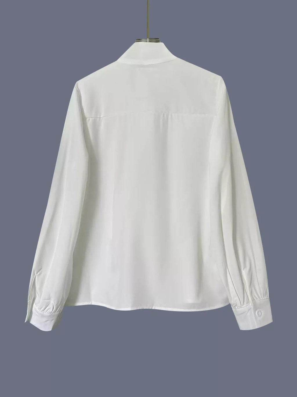 Tie-Neck Long Sleeve Blouse - Liorienne