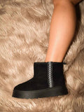 WILD DIVA Round Toe Platform Boots - Liorienne