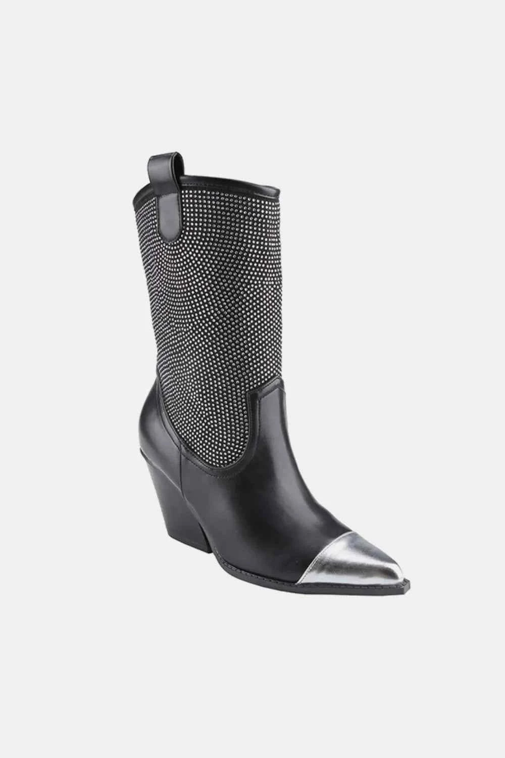 Women's Chunky Heel Rhinestone Western Cowboy Boots – Weeboo - Liorienne